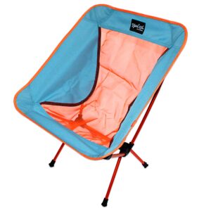 NorEast Outdoors Ultralite Camp Chair in Stone Tangerine — lightweight and packable