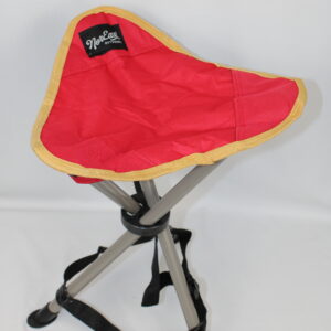 NorEast Outdoors Tripod Chair in Cherry/Toffee - portable steel-frame camp seat