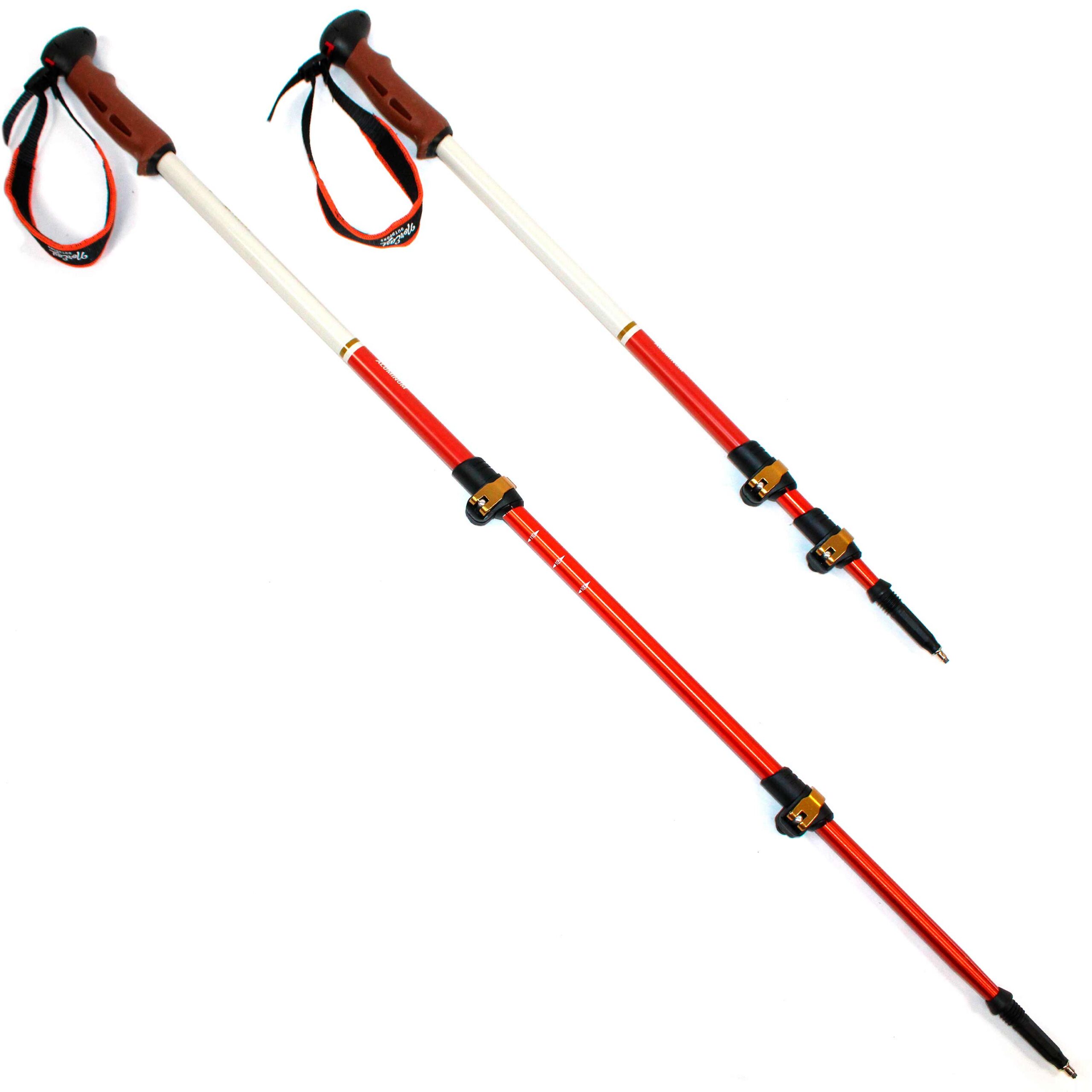 neo-trekkingpoles-trail-silver-1 NorEast Outdoors Trail Series Aluminum Trekking Poles - Fast Lock adjustable poles with cork grip